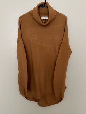 Treasure & Bond Camel Brown Cowl Neck Sweater